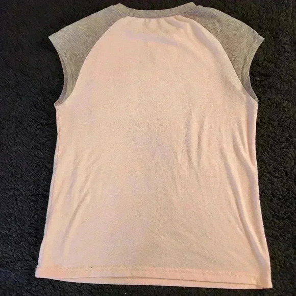 Pink and grey 90s baby T, size small see measurements - Picture 2 of 5